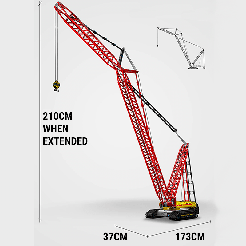 Brick MOC Heavy Lift Crawler Crane | 4318pcs - Brick Car Merchant