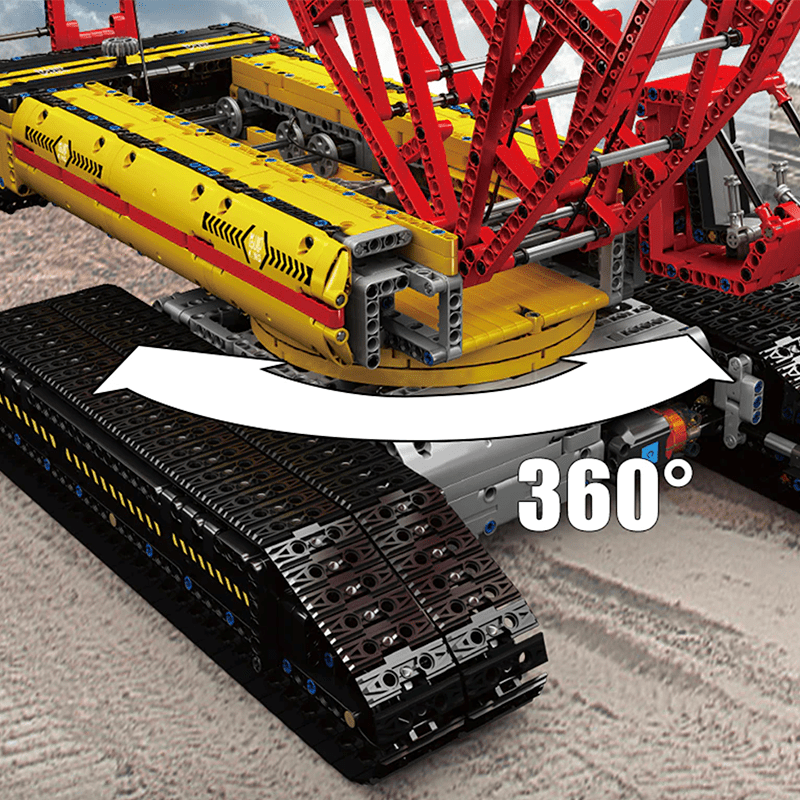Brick MOC Heavy Lift Crawler Crane | 4318pcs - Brick Car Merchant