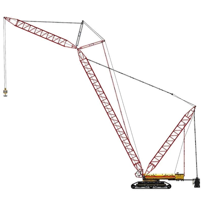 Brick MOC Heavy Lift Crawler Crane | 4318pcs - Brick Car Merchant