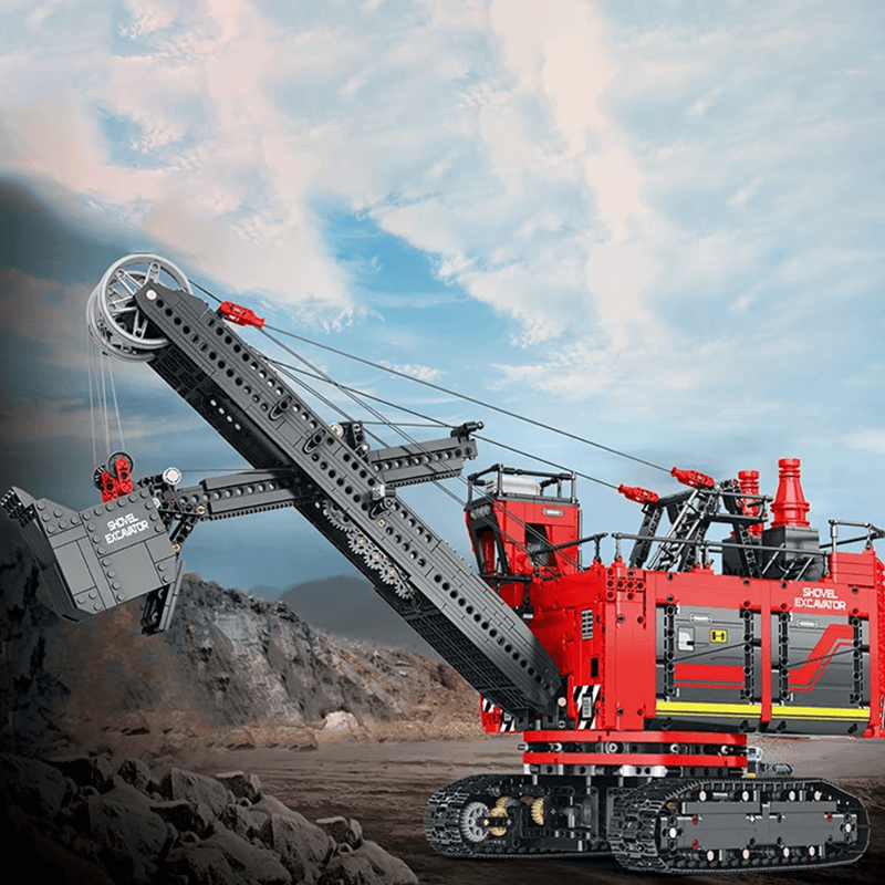 Brick MOC Heavy Power Shovel Excavator | 2968pcs - Brick Car Merchant