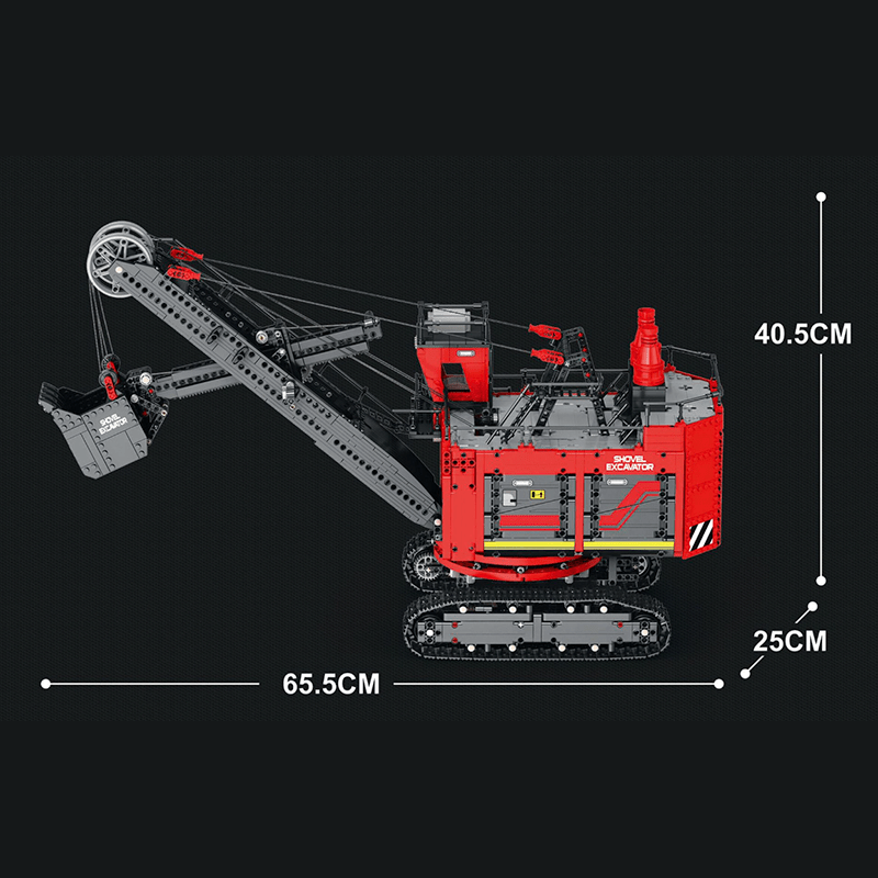 Brick MOC Heavy Power Shovel Excavator | 2968pcs - Brick Car Merchant