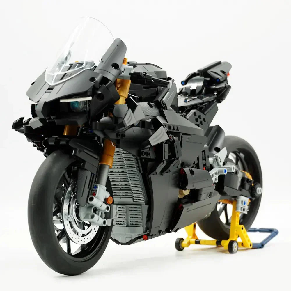 Brick MOC High-Performance Superbike Concept – Black | 2129pcs - Brick Car Merchant