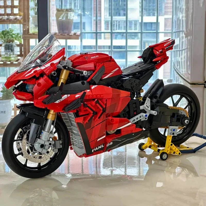 Brick MOC High-Performance Superbike Concept – Red | 2129pcs - Brick Car Merchant