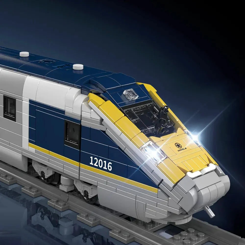 Brick MOC High-Speed Euro Express Train | 2085pcs - Brick Car Merchant