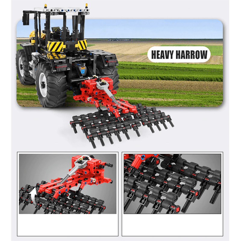 Brick MOC High-Speed Farm Tractor | 2596pcs - Brick Car Merchant