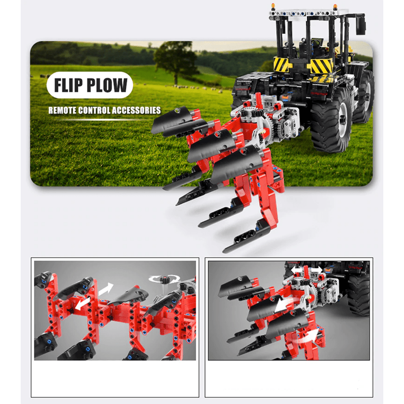 Brick MOC High-Speed Farm Tractor | 2596pcs - Brick Car Merchant