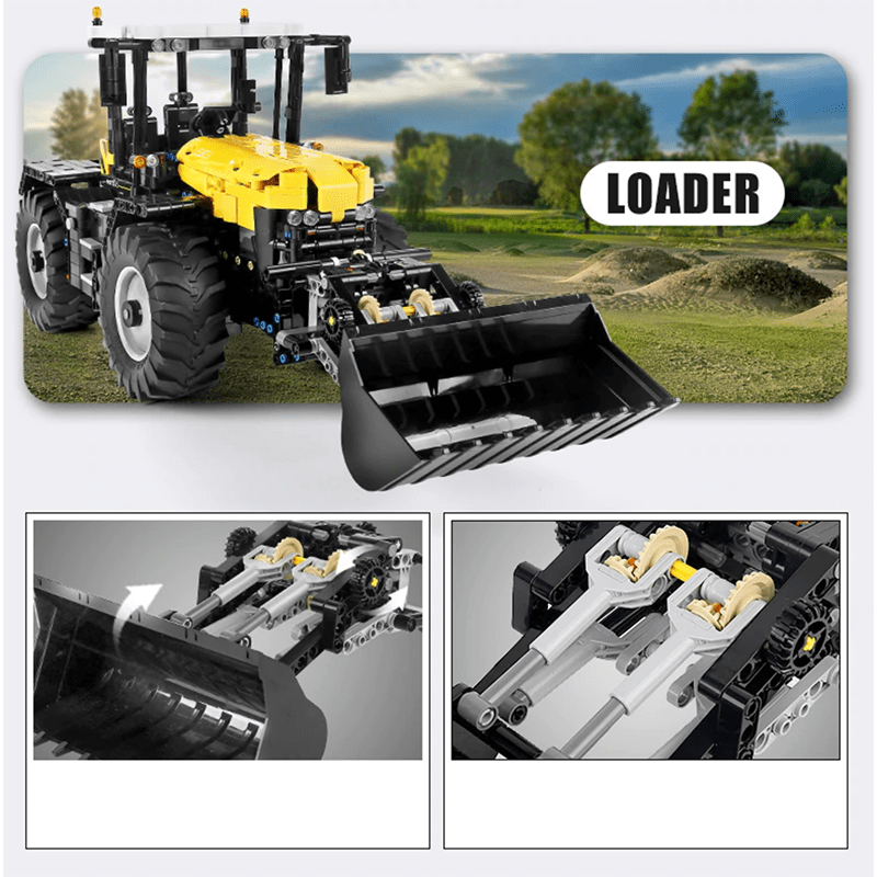Brick MOC High-Speed Farm Tractor | 2596pcs - Brick Car Merchant