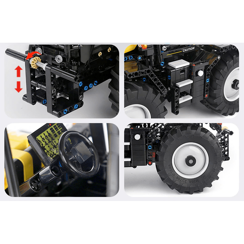 Brick MOC High-Speed Farm Tractor | 2596pcs - Brick Car Merchant