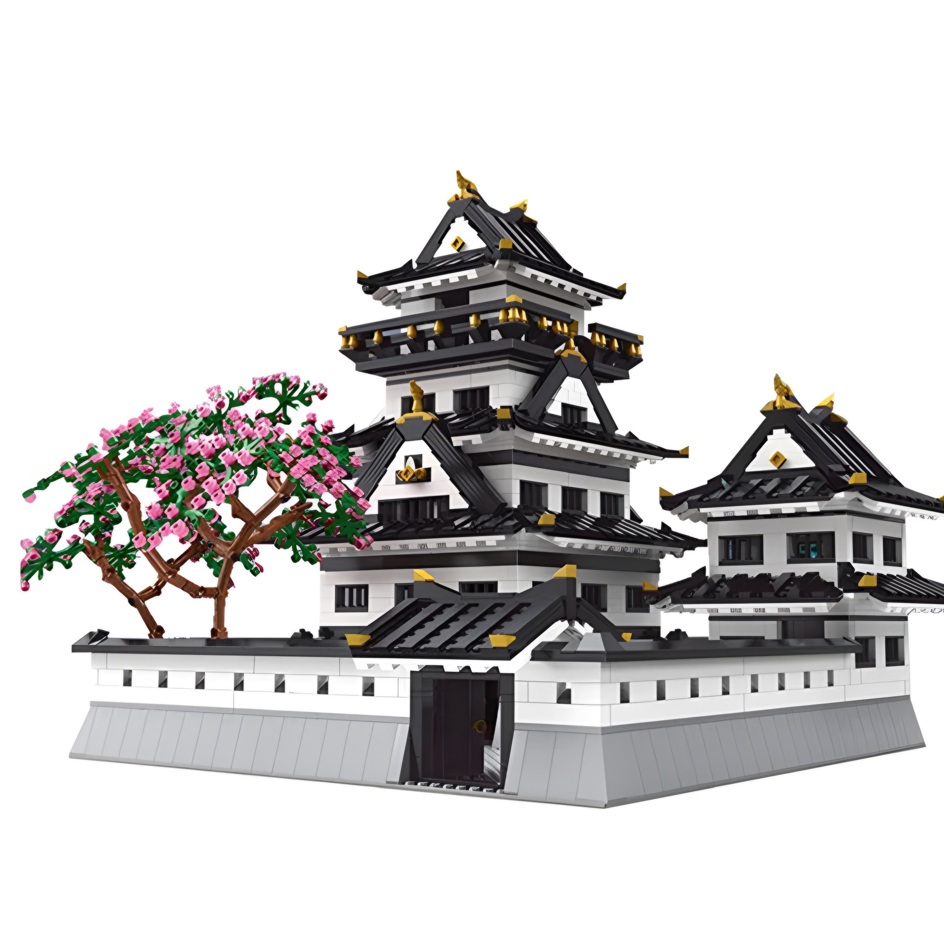 Brick MOC Himeji Castle | 3086pcs - Brick Car Merchant