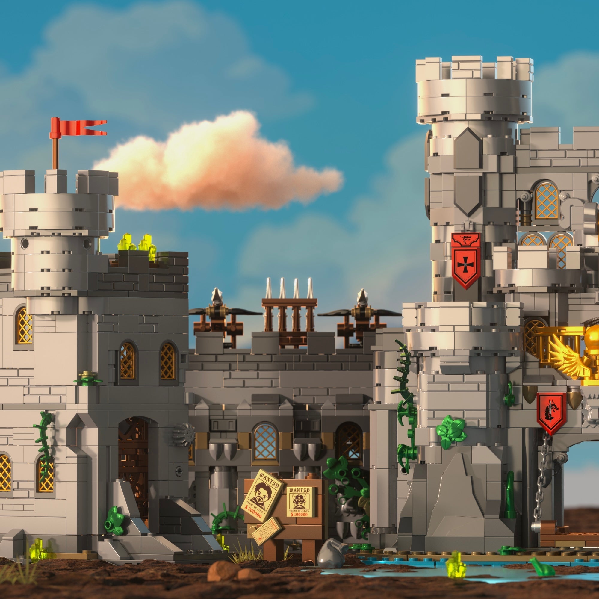 Brick MOC Holy Sword Castle | 2486pcs - Brick Car Merchant