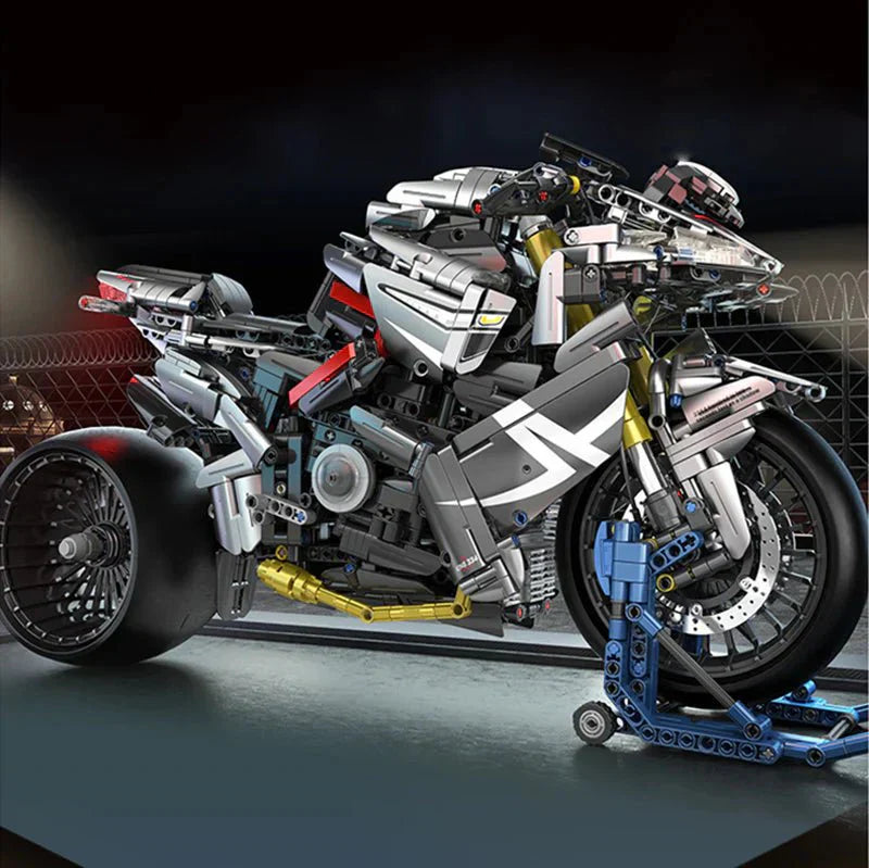Brick MOC Hyper Naked Street Bike | 2426pcs - Brick Car Merchant
