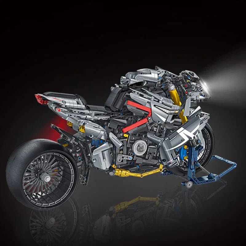 Brick MOC Hyper Naked Street Bike | 2426pcs - Brick Car Merchant