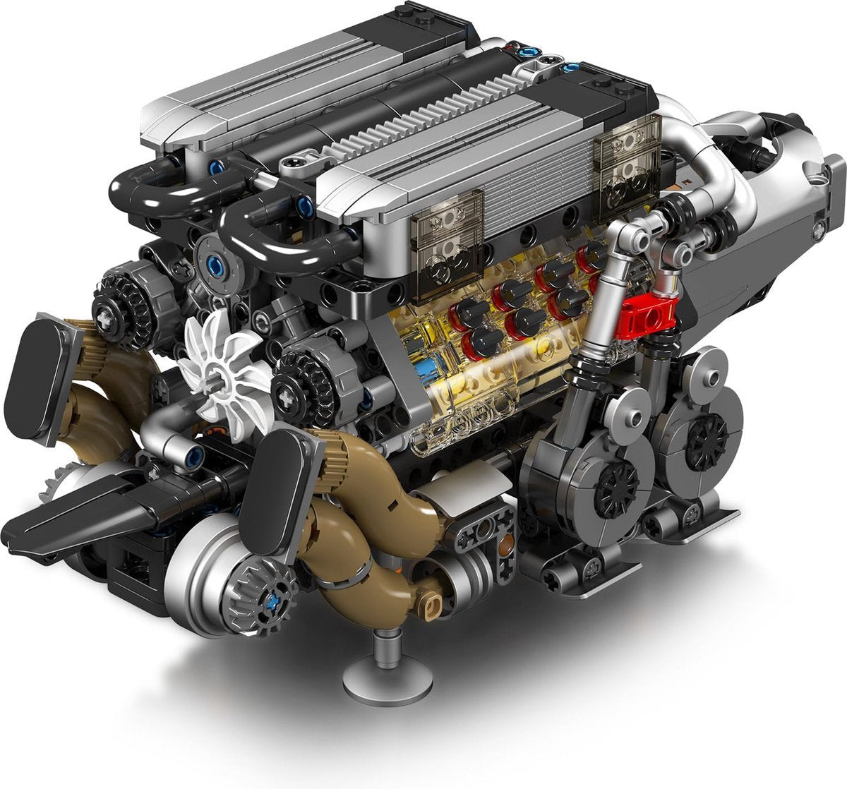Brick MOC Hypercar W16 Engine | 952pcs - Brick Car Merchant