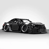 LEGO MOC Mercedes Benz C63 AMG Shadow Edition | Stanced, 2267 pcs - Brick Car Merchant