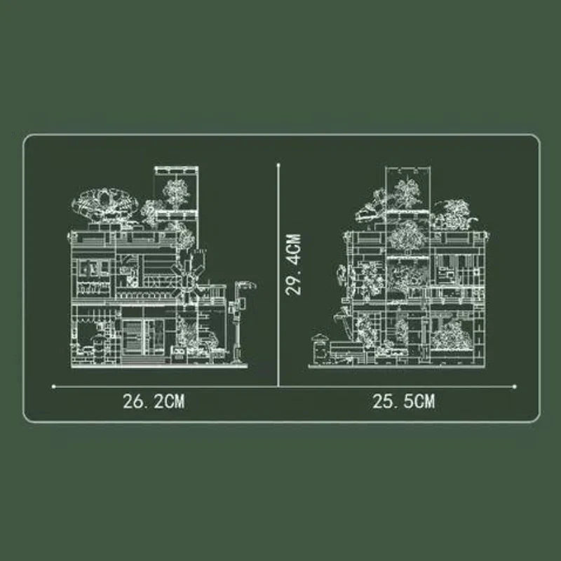 Brick MOC Flower Shop | 2290pcs - Brick Car Merchant