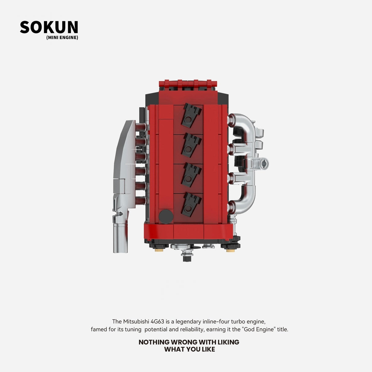Brick MOC Mitsubishi 4G63 Mini Engine - Brick Car Merchant