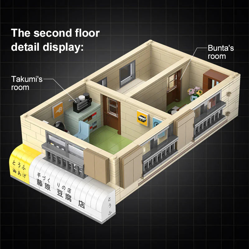 LEGO MOC Initial D Fujiwara Tofu Shop | 1912pcs - Brick Car Merchant