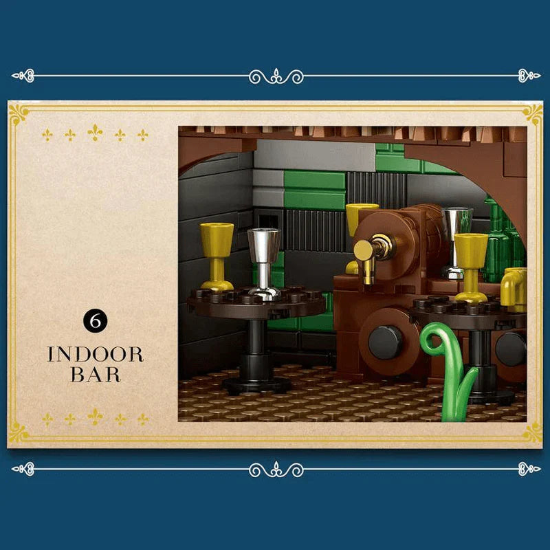 Brick MOC Medieval Bistro and Tavern | 2831pcs - Brick Car Merchant