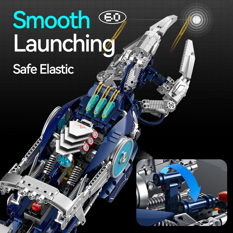 Brick MOC Thunder Claw Mechanical Arm | 1690 pieces - Brick Car Merchant
