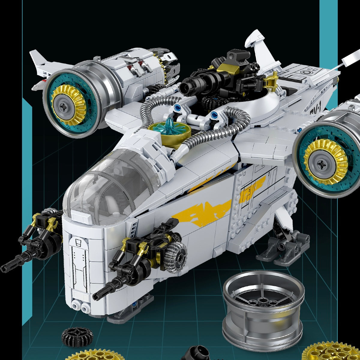 Voidblade Space Explorer building kit - detail view 7 - Brick Car Merchant