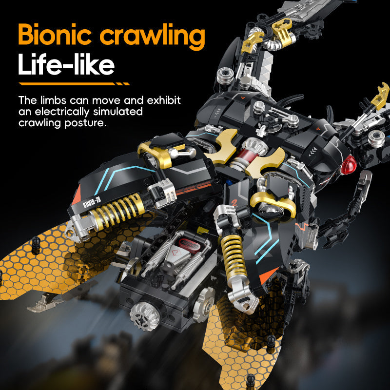 Brick MOC Stag Beetle Mechanical Insect | 983pcs - Brick Car Merchant
