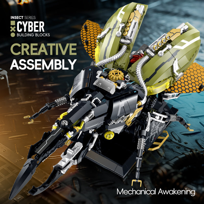Brick MOC Hercules Beetle Mechanical Insect | 939pcs - Brick Car Merchant