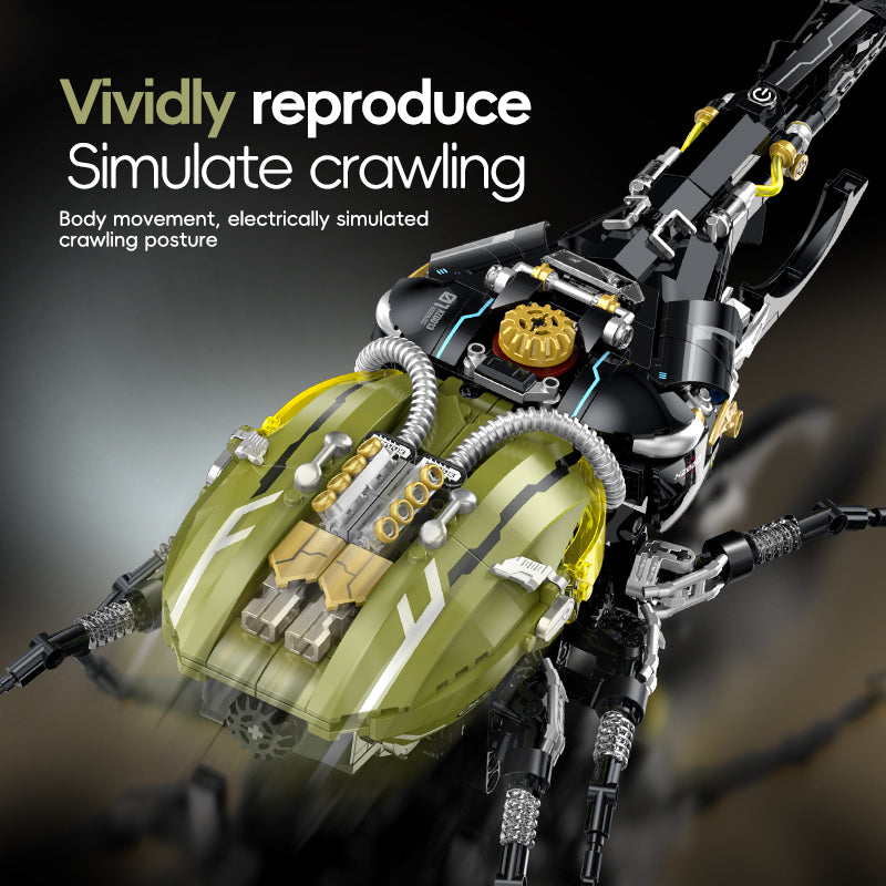 Brick MOC Hercules Beetle Mechanical Insect | 939pcs - Brick Car Merchant