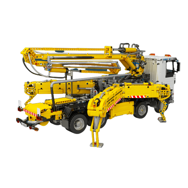 Brick MOC Industrial Pneumatic Concrete Pump | 4367pcs - Brick Car Merchant