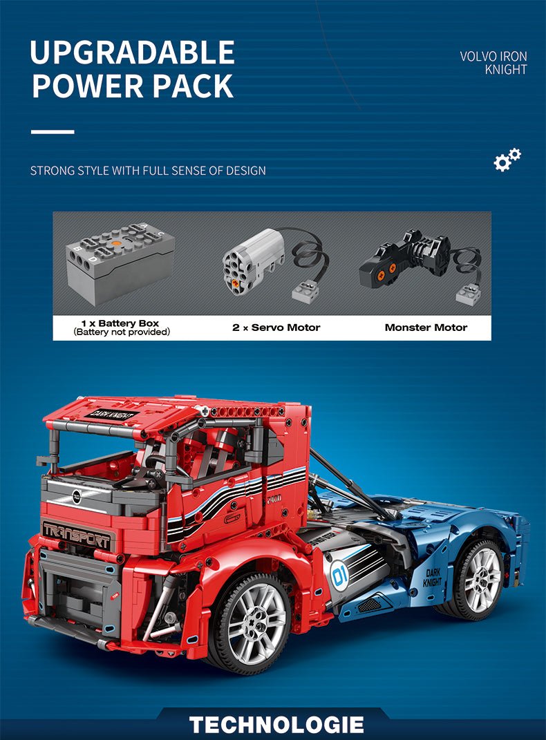 Brick MOC Iron Knight Truck | 2116pcs - Brick Car Merchant