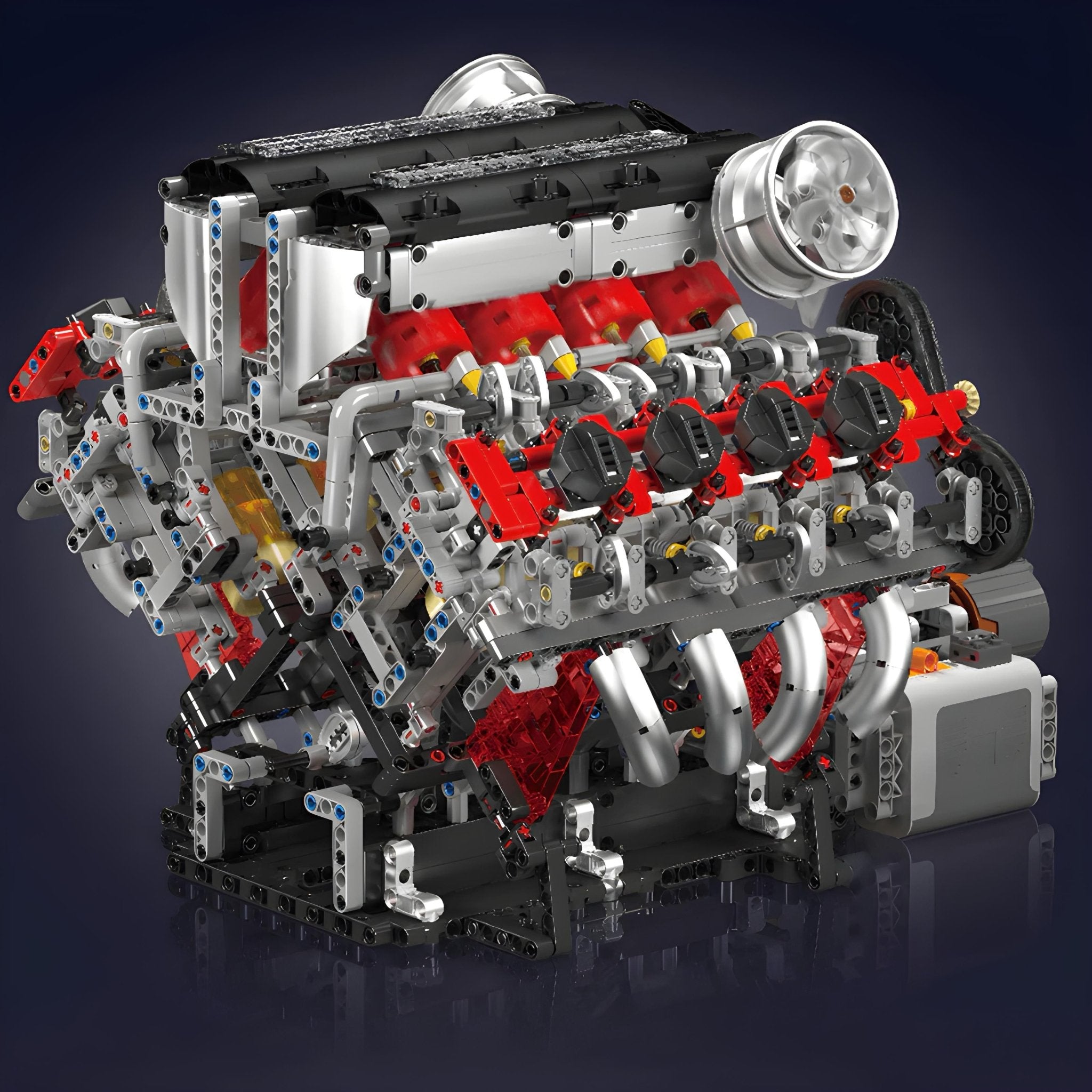 Brick MOC Italian F488 V8 Engine | 2717pcs - Brick Car Merchant