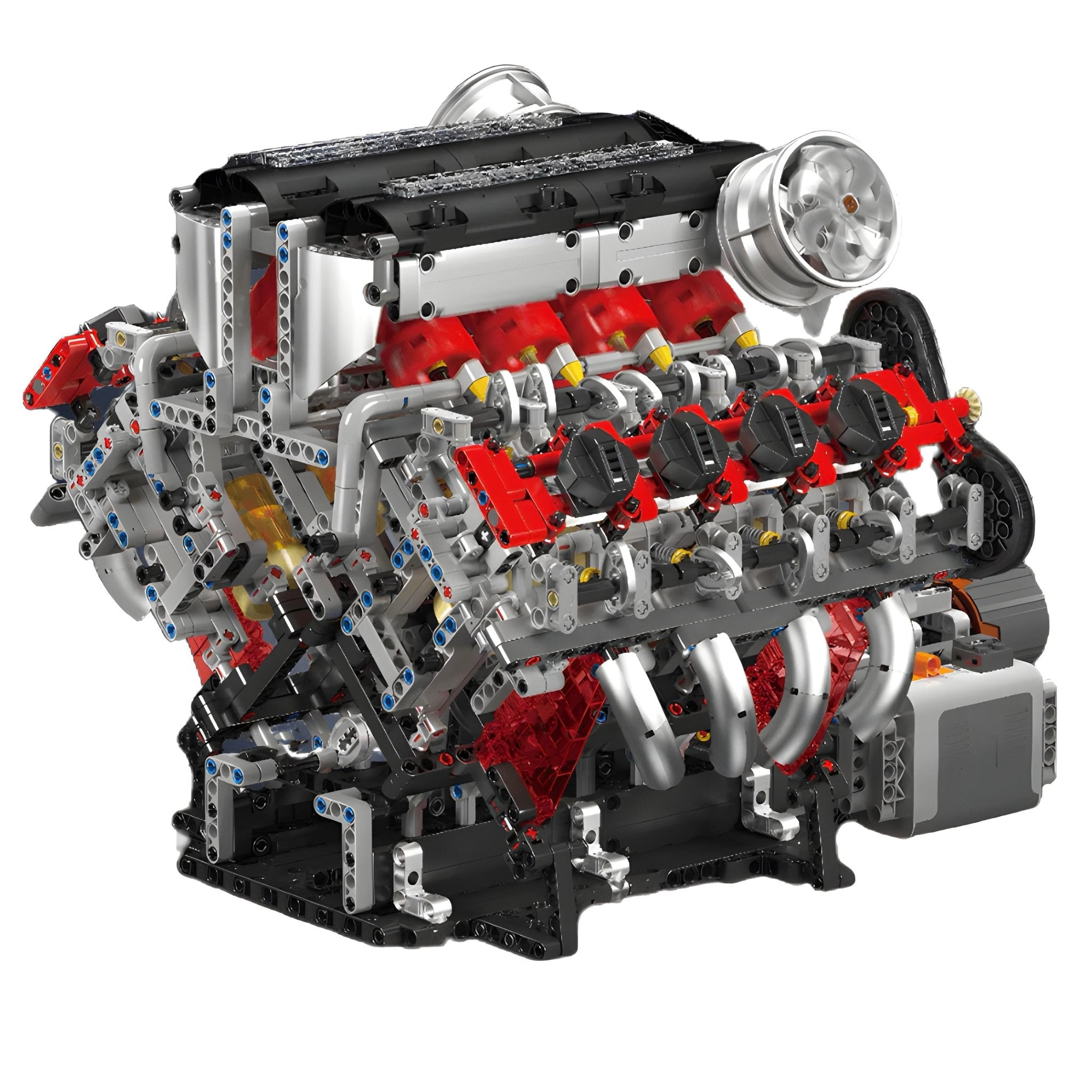 Brick MOC Italian F488 V8 Engine | 2717pcs - Brick Car Merchant