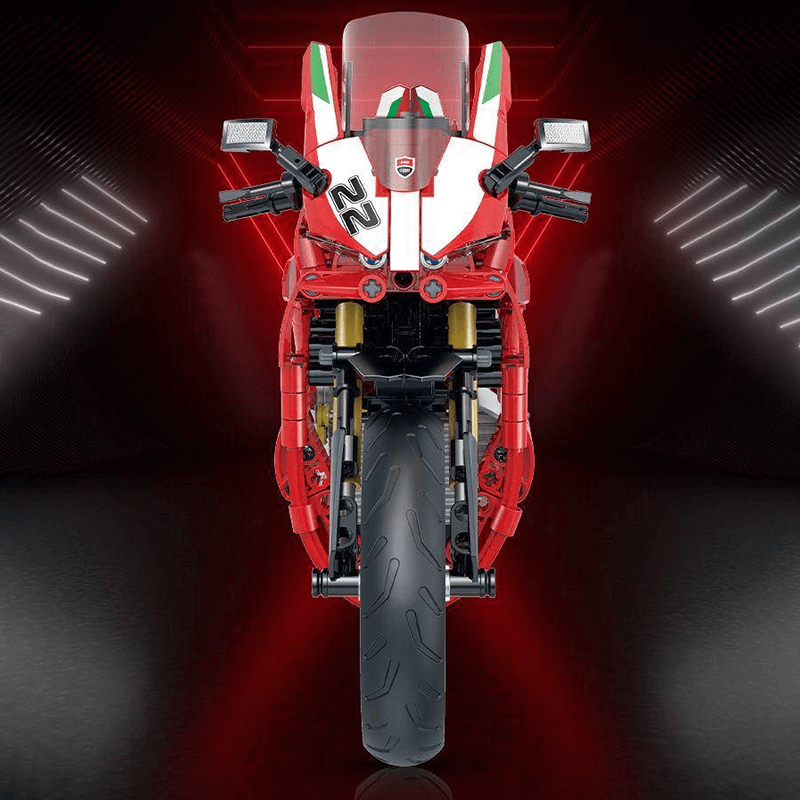 Brick MOC Italian Sport Motorcycle | 625pcs - Brick Car Merchant