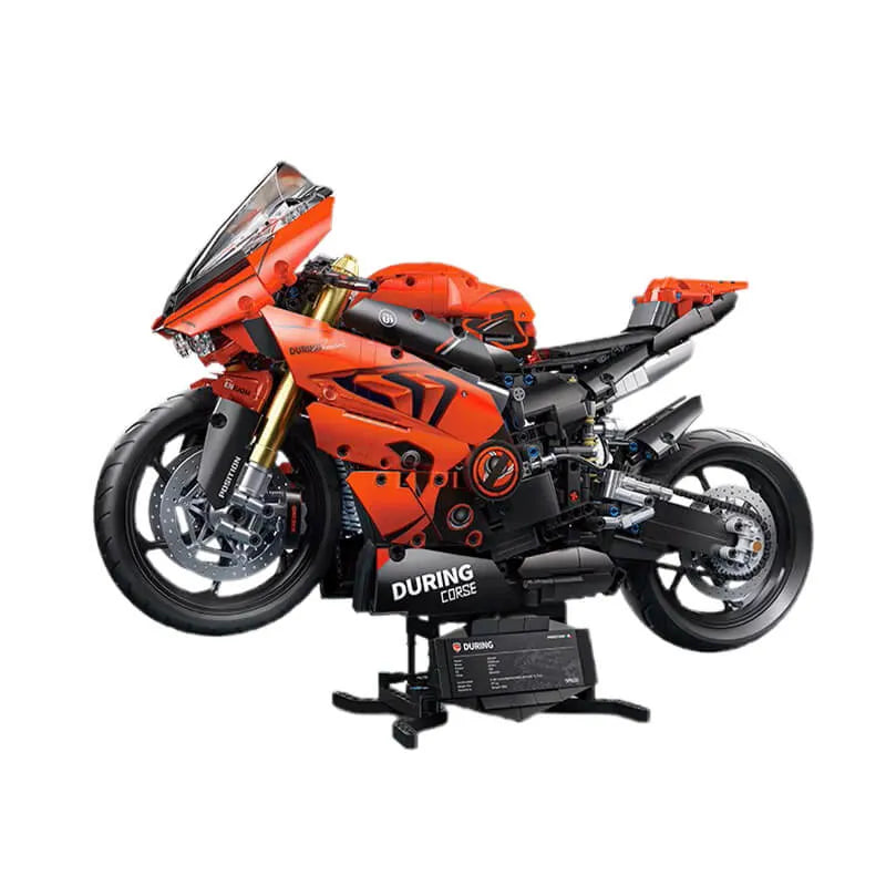 Brick MOC Italian V4 Racing Bike | 2024pcs - Brick Car Merchant