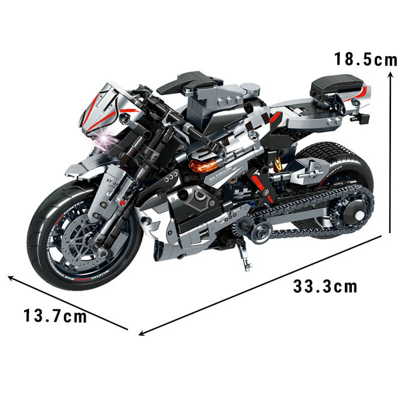 Brick MOC Japanese Collector Motorcycle | 841pcs - Brick Car Merchant