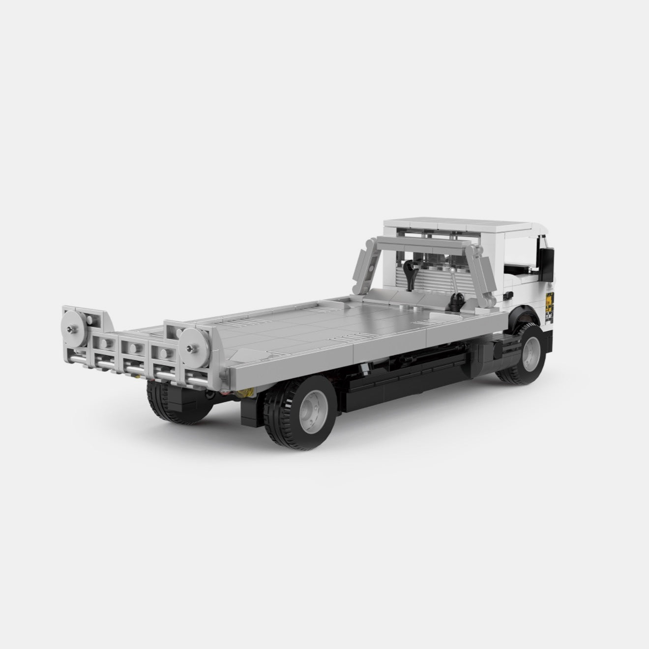 Brick MOC Japanese Flatbed Rescue Truck - Brick Car Merchant