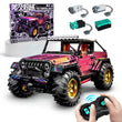 LEGO MOC Jeep Wrangler Plated Off-Road Pickup | Remote Control, Electric Chassis Lifting, Drift, All Terrain Drive, Damping, Opening Features, 2088 pcs - Brick Car Merchant