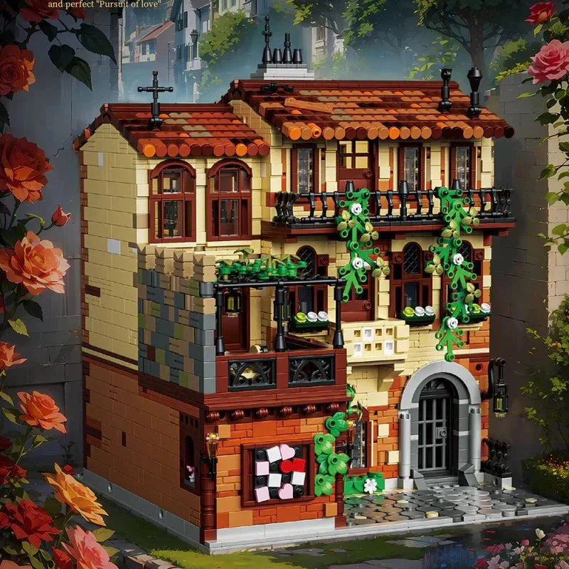 Brick MOC Juliet Balcony Modular Building | 3800pcs - Brick Car Merchant