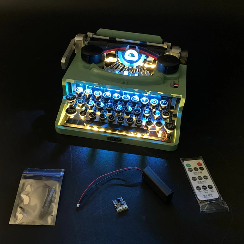 Brick MOC LED Light Kit For 21327 Retro Typewriter - Brick Car Merchant