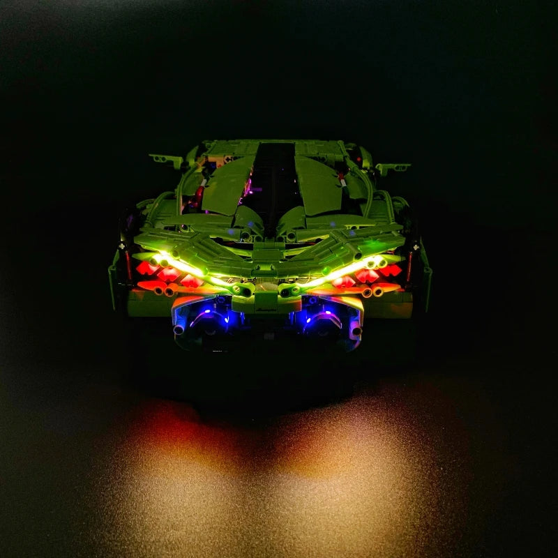 Brick MOC LED Light Kit For 42115 Lamborghini SIAN FKP - Brick Car Merchant