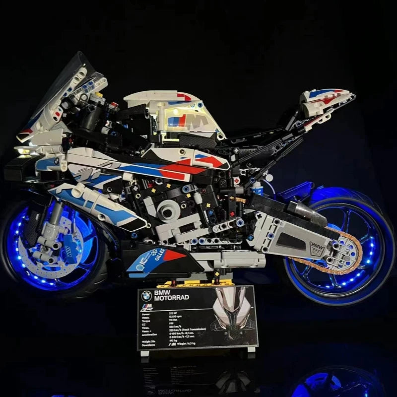 Brick MOC LED Light Kit For 42130 BMW M 1000 RR Motorcycle - Brick Car Merchant