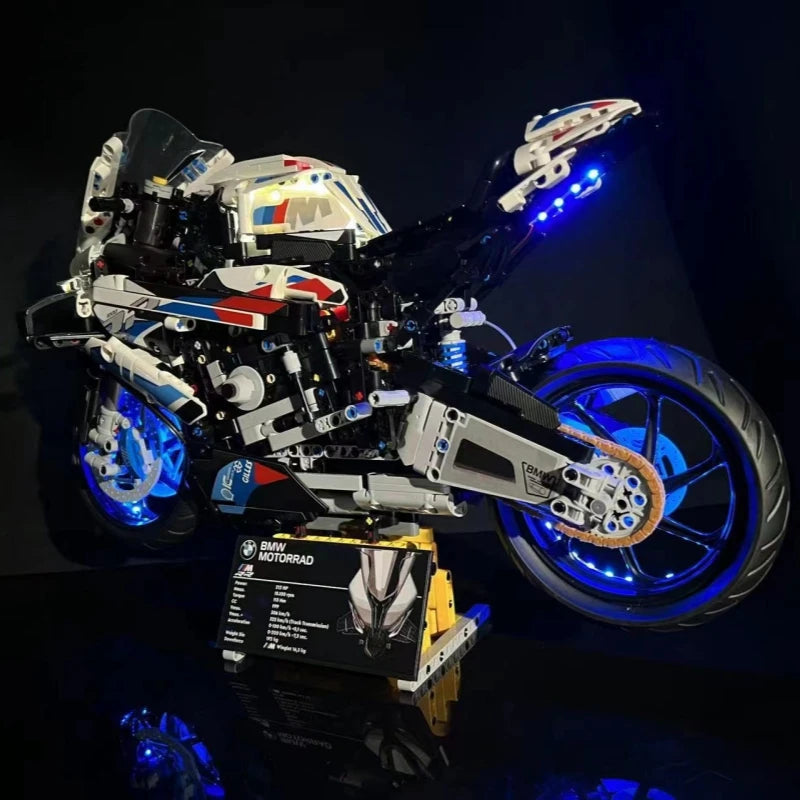 Brick MOC LED Light Kit For 42130 BMW M 1000 RR Motorcycle - Brick Car Merchant