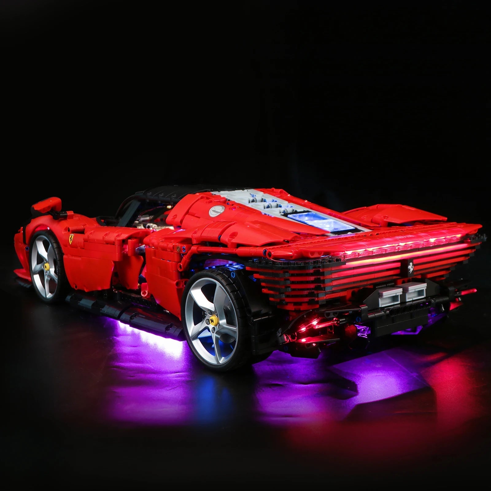 Brick MOC LED Light Kit For 42143 Ferrari Daytona SP3 - Brick Car Merchant