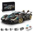 LEGO MOC Lamborghini Black Warrior | Remote Control, Opening Features, 2472 pcs - Brick Car Merchant