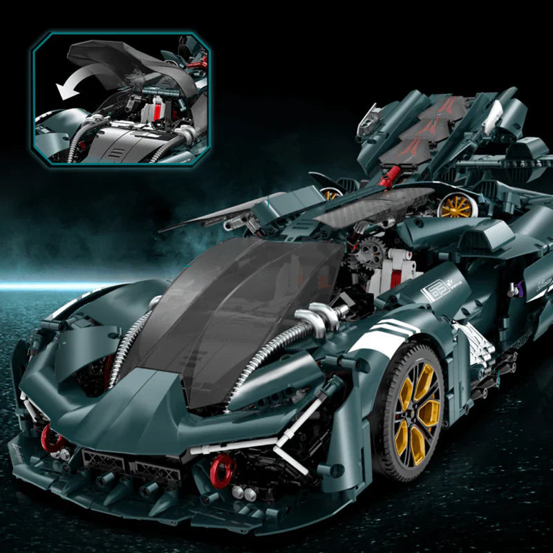 Brick MOC Lamborghini Millanio - The Ultimate Italian Concept | Remote Control, Electric Air Suspension, Electric Door, 3466 pcs - Brick Car Merchant