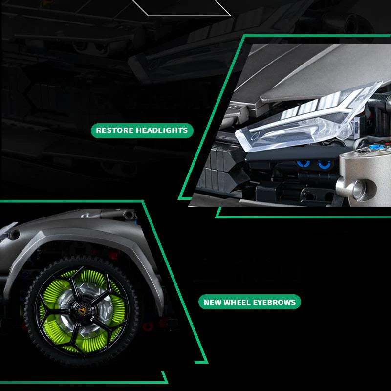 Brick MOC Lamborghini Urus SUV | Remote Control, 3251 pcs - Brick Car Merchant