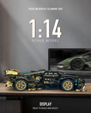 LEGO MOC Lamborghini V12 Black Sports Car | Remote Control, Opening Features, 1103 pcs - Brick Car Merchant