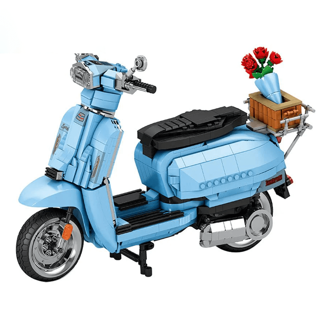 Brick MOC Lambretta V200 Special | 1168pcs - Brick Car Merchant