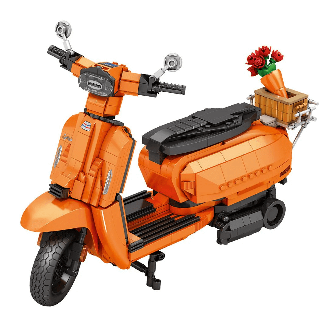 Brick MOC Lambretta V200 Special | 1168pcs - Brick Car Merchant