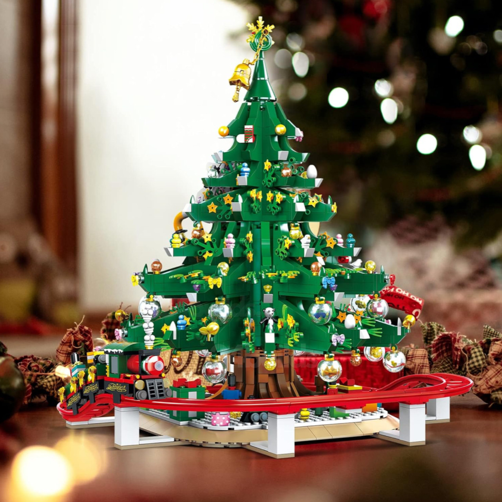 Brick MOC Limited Edition Christmas Tree Rollercoaster | 2102pcs - Brick Car Merchant