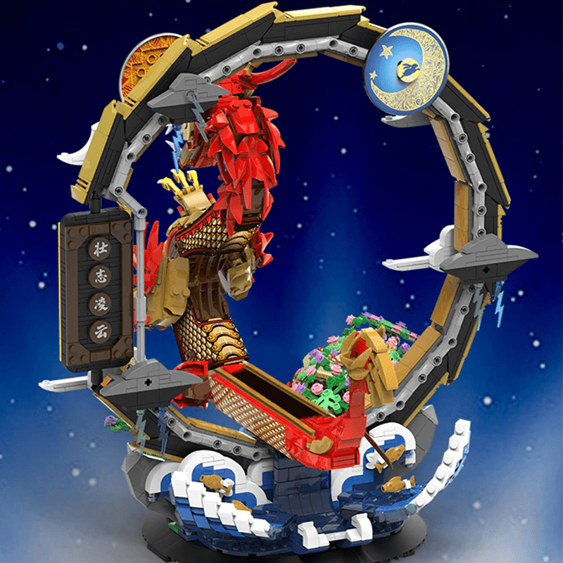 Brick MOC Long Teng Dragon Boat | 2037pcs - Brick Car Merchant